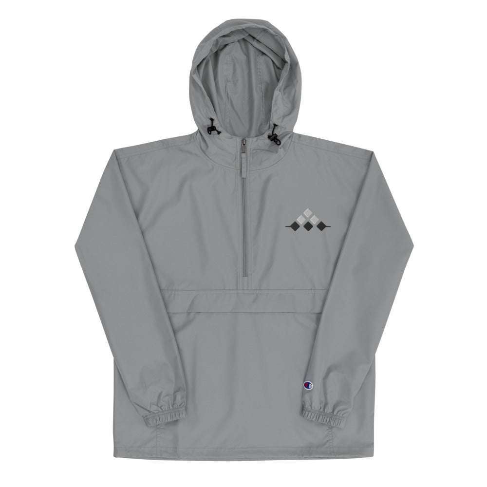 MSXII Embroidered Champion Packable Jacket - Grey