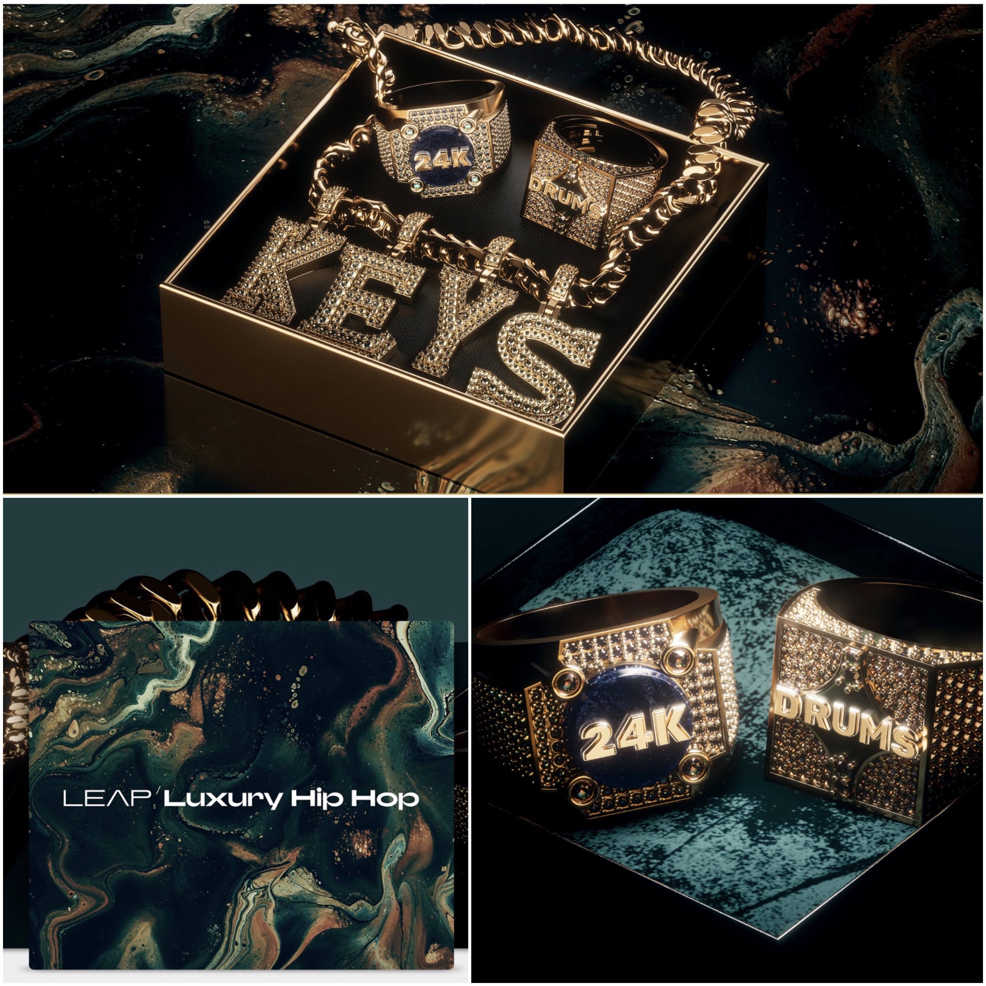 24K Keys, 24K Drums and Luxury Hiphop Expansion by MSXII
