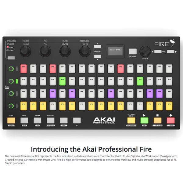 Akai Fire Controller for FL Studio Shipping with MSXII Sounds