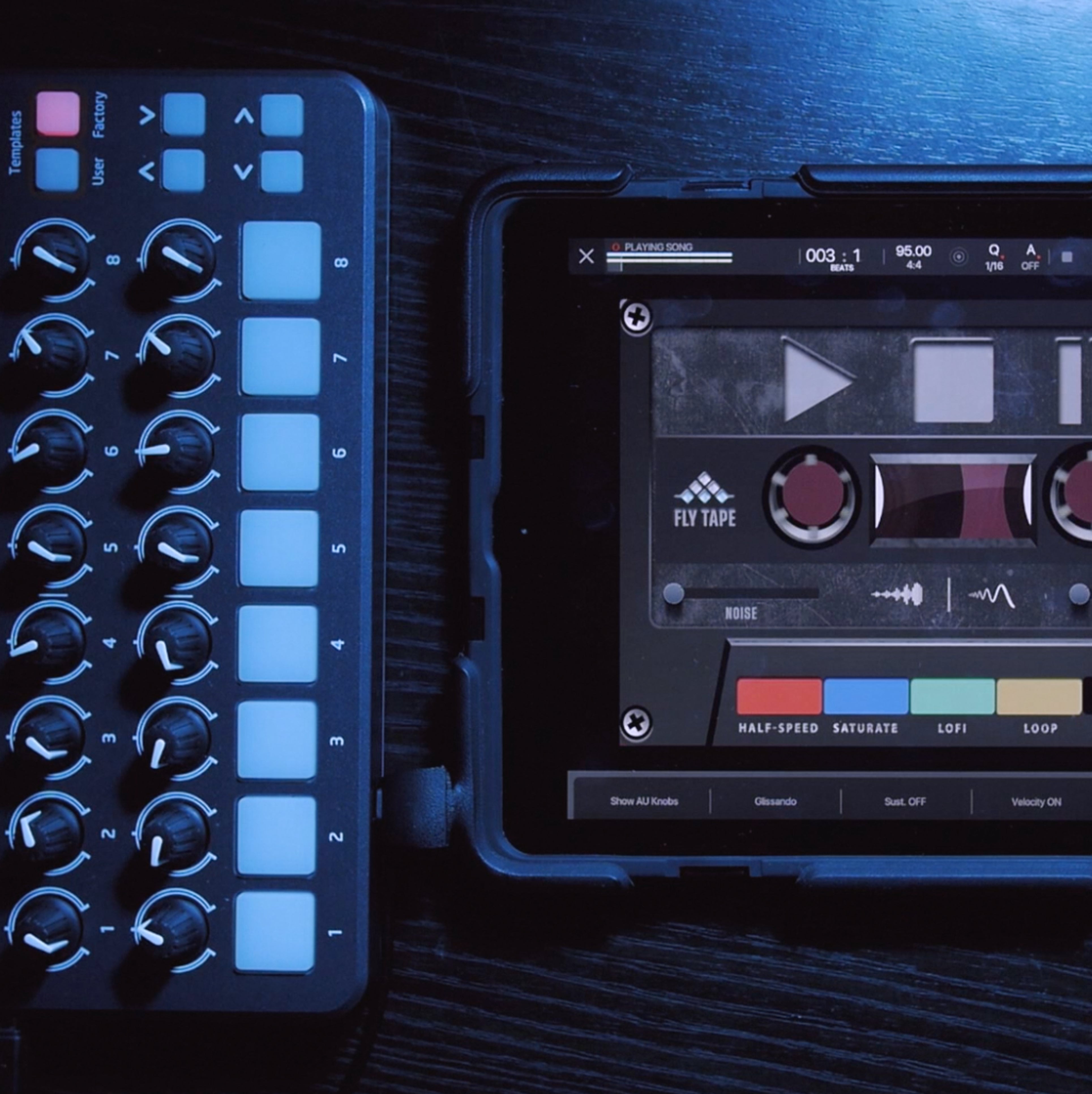 Map Fly Tape & Lo-Fly Dirt to an External Midi Controller in Beatmaker 3