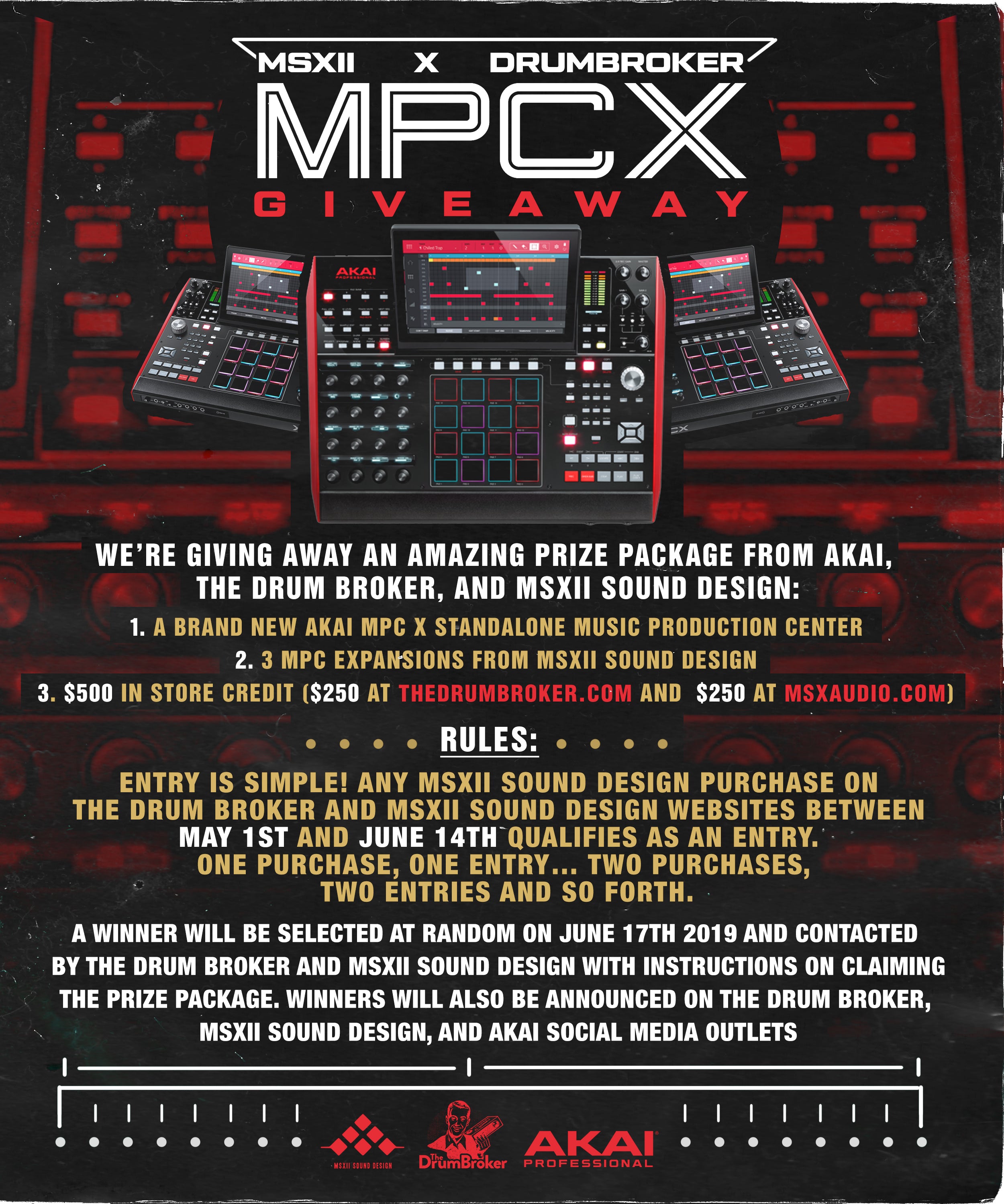 Win An MPC X from MSXII Sound Design & Drumbroker