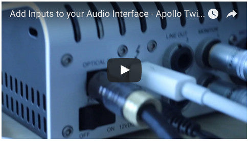 Adding Inputs to your Audio Interface