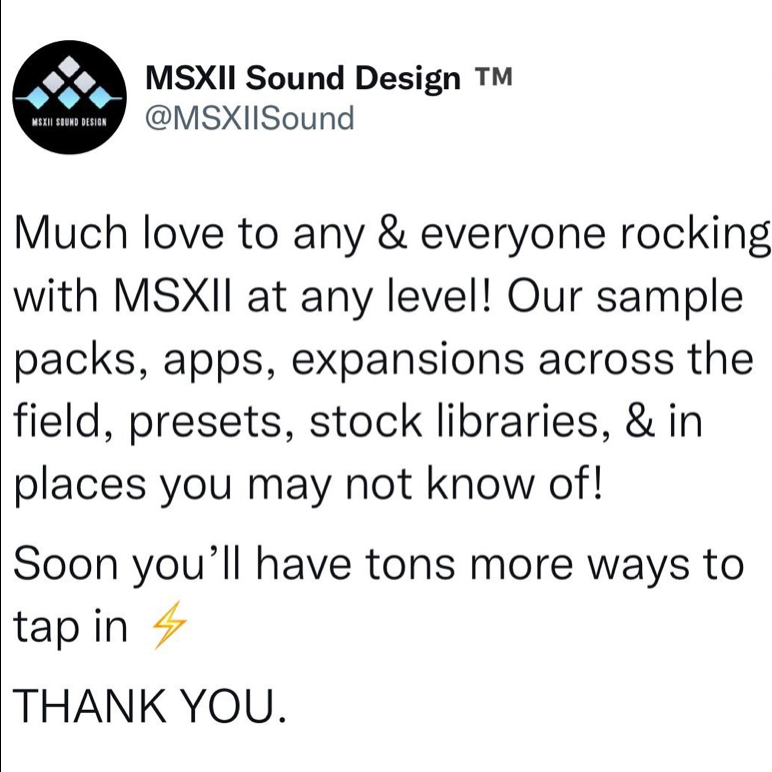 MSXII Sound