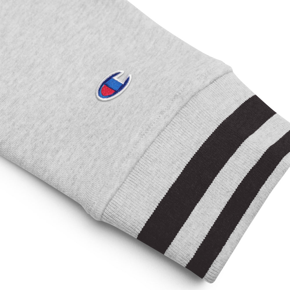 MSXII Embroidered Champion Bomber Jacket - Heather Grey