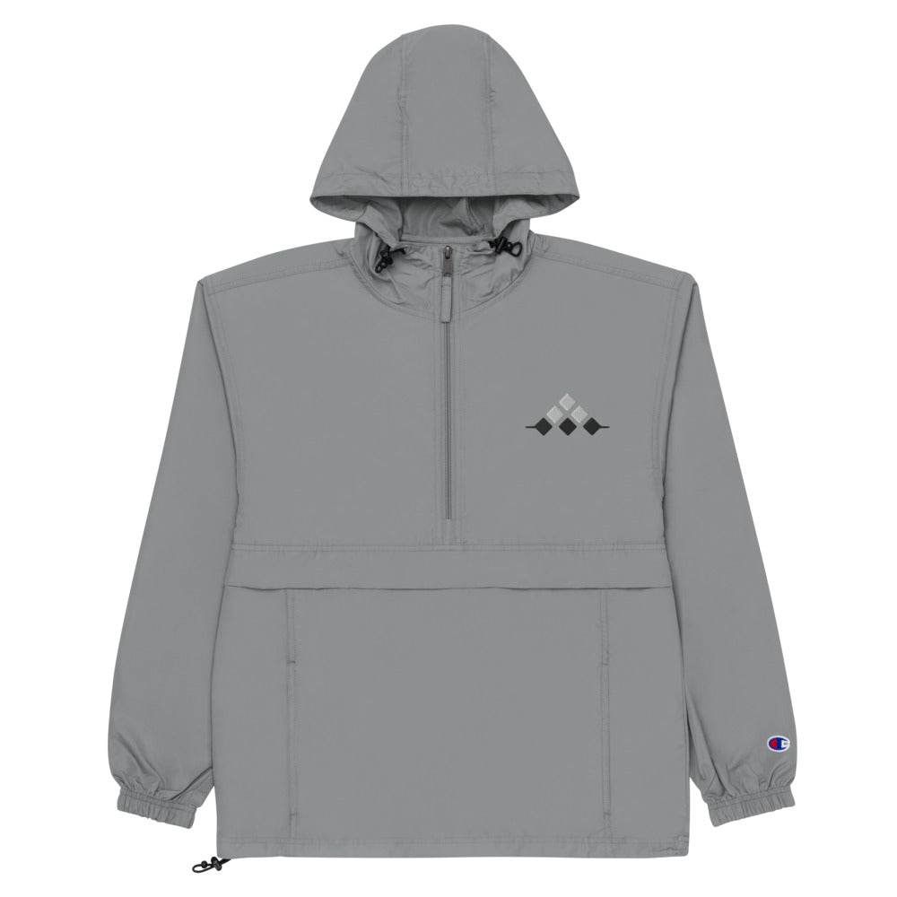 MSXII Embroidered Champion Packable Jacket - Grey