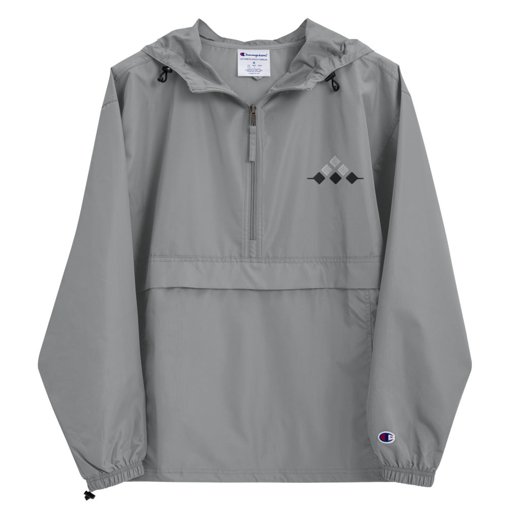 MSXII Embroidered Champion Packable Jacket - Grey
