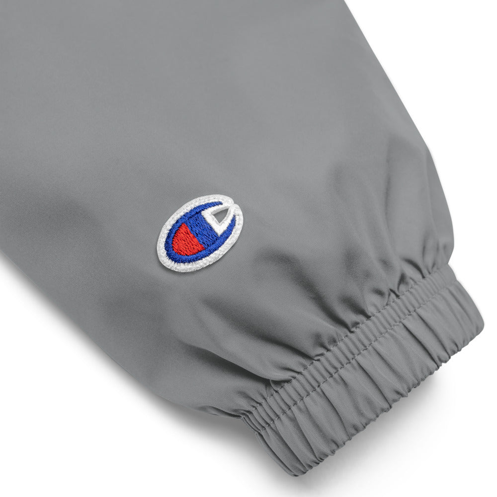 MSXII Embroidered Champion Packable Jacket - Grey